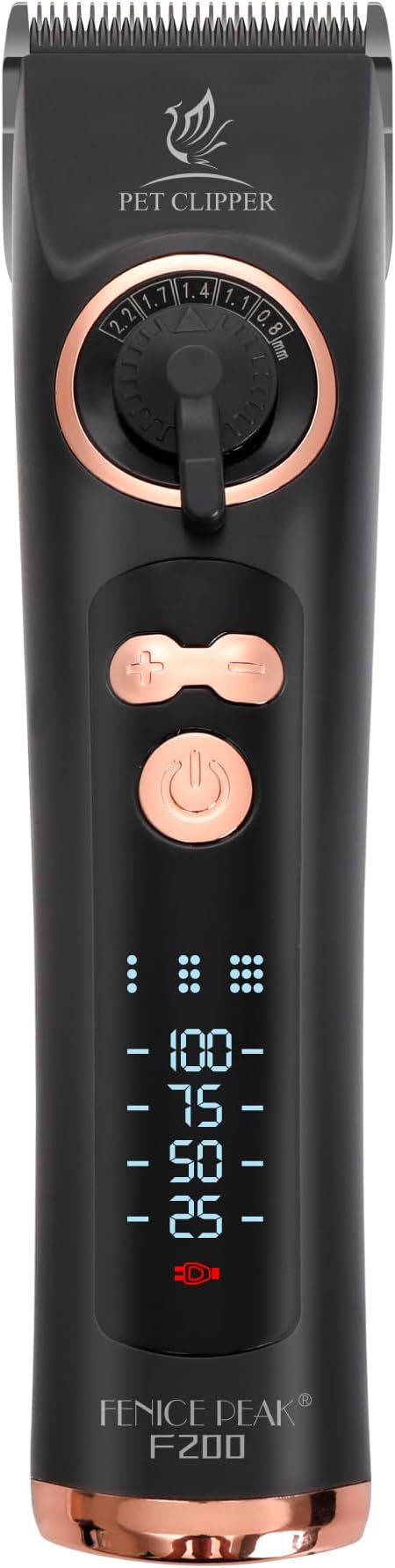 Professional Dog Grooming Clippers with 12H Runtime & Replaceable 440C Blade, 3-Speed Low Noise Electric Dog Shaver for Thick, Matted, Curly Hair, Cordless Clipper for Groomer & Home Use, Black