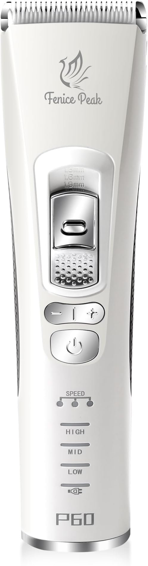 FENICE PEAK Dog Grooming Clippers for Thick Heavy Coats 3 Speeds Low Noise Pet Grooming Kit Cat Eletric Clipper with 10FC Ceramic & Stainless Steel Blade