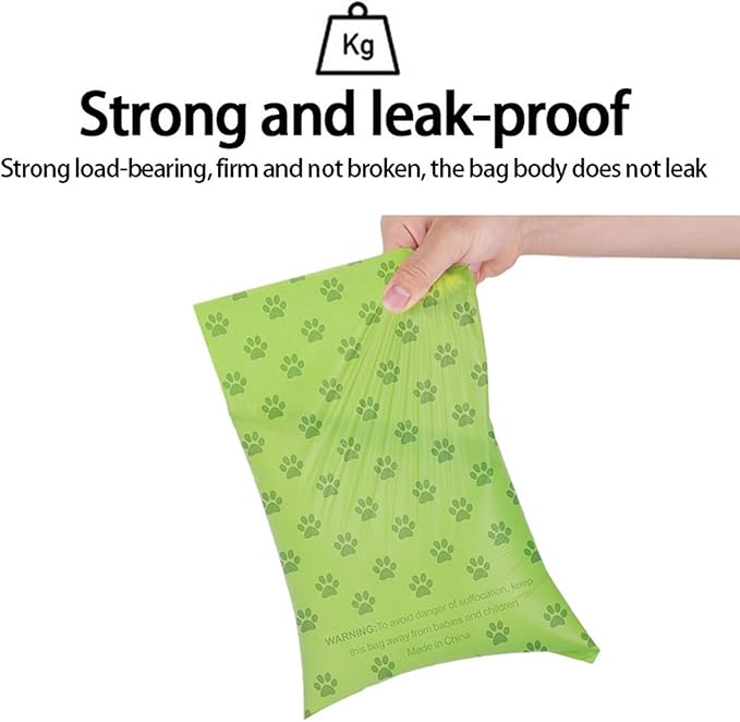 Biodegradable Dog Poop Bags Rolls with Pull-Ring Dispenser - 5 Fresh Scents, Large 9x13 Inch Plant-Based Bags, Leakproof & Easy Tear (Lavender Scent, Light Green, 240 Count, 16 Rolls)