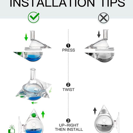 Aquarium CO2 Acrylic Drop Checker CO2 Indicator (Tear Drop & 15ml)
