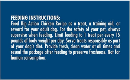 Zuke’s Hip Action, Hip And Joint Support Treats, Soft And Chewy Natural Dog Chicken Treats, Chicken Recipe - 16.0 OZ Bag