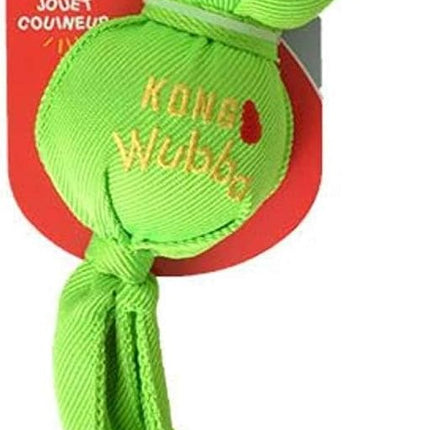 KONG Wubba Friends Ballistic Dog Toy - Durable Interactive Squeaky Toy for Dogs, Assorted Colors/Animals, Ideal for Fetch & Tug-of-War (Large)