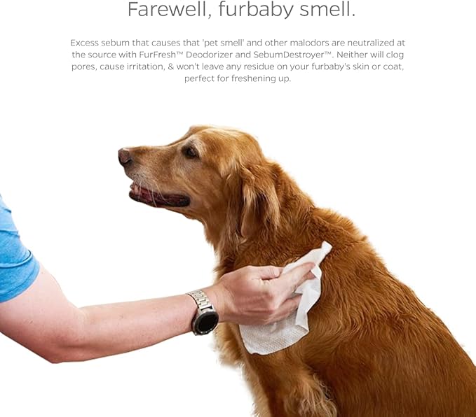 Dog All Purpose + Skin & Coat Pet WiPees™ – 100 All Natural Cleaning & Moisturizing Dog Wipes for Paws, Folds & Fur, Dog Lotion Alternative, Daily Pet Wipes for Skin & Coat Health (Calming, 100ct)