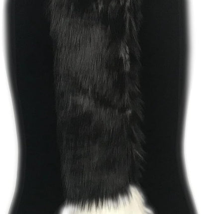 Bianna Creations Faux Fur Animal Tail, Handmade, Cosplay, Anime Lover, Costume Dress Up Pet Play Furry Super Soft Accessory (Fox Candy Black Wolf, 20")