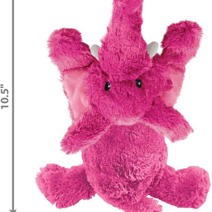 KONG Cozie Plush Dog Toy with Squeaker (Elmer The Elephant, Medium)