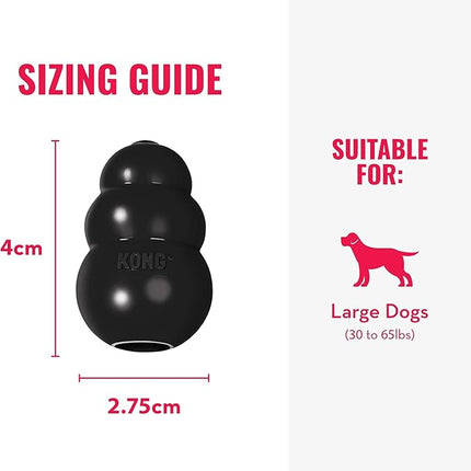 KONG Extreme Dog Toy - Fetch & Chew Toy - Treat-Filling Capabilities & Erratic Bounce for Extended Play Time Most Durable Natural Rubber Material - for Power Chewers - for Large Dogs (Pack of 2)