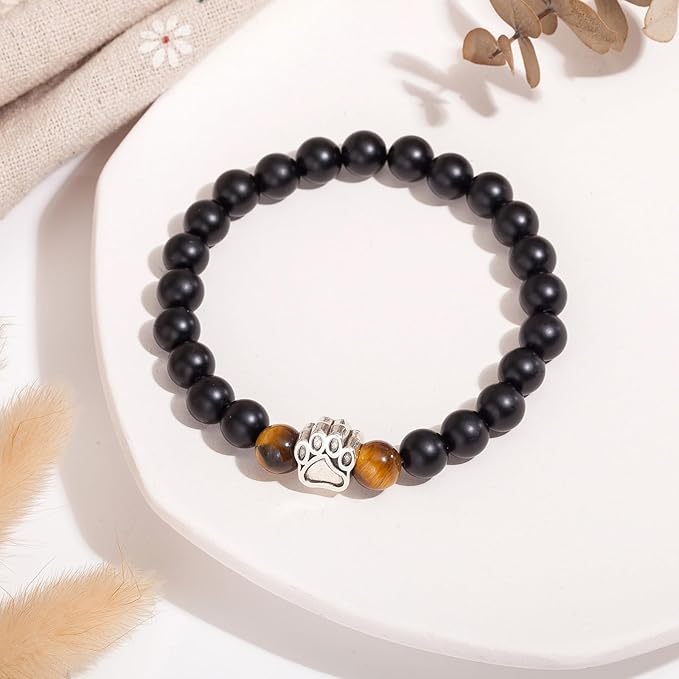 Dog Memorial Gifts - Pet Loss Sympathy Gift, Dog Passing Away Remembrance Bracelet for Men & Women