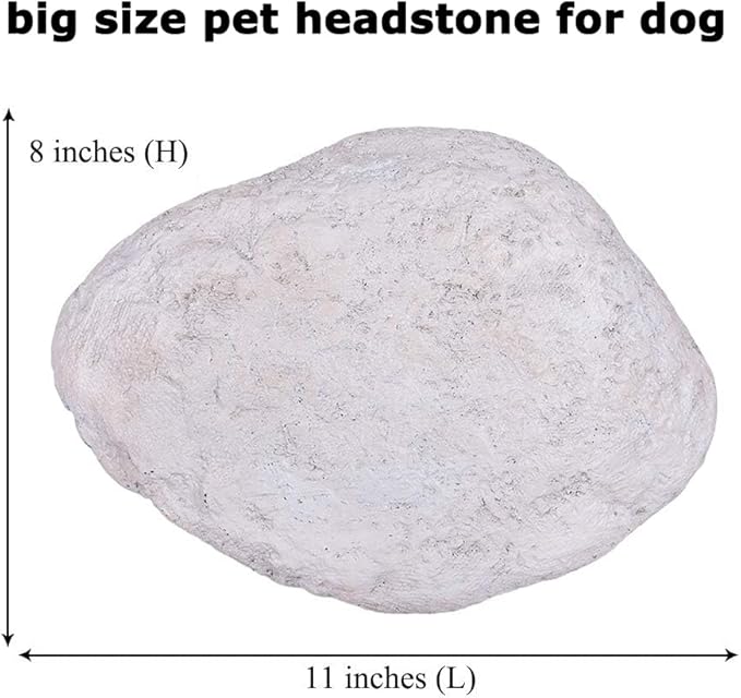 Pet Memorial Stones Grave Stones for Dogs or Cats, Paw Prints Pet Dog Memorial Garden Stones Grave Markers Engraved with Name and Dates, Personalized Pet Dog Memorial Gfits Outdoors,11"×8"