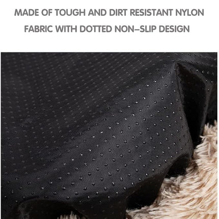 Cat Beds for Indoor Cats - Cat Bed Washable 20 inches, Dog Beds for Small Medium Dogs, Anti Anxiety Round Fluffy Plush Faux Fur Pet Bed, Thick Bottom (Light Brown, Medium)