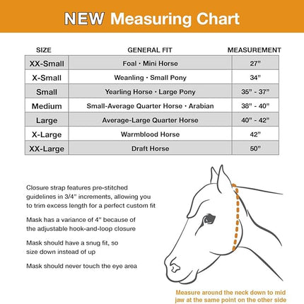 Cashel Crusader Horse Fly Mask with Long Nose