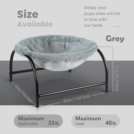 Cat Bed Dog Bed Pet Hammock Bed Kitty Sleeping Cat Supplies Pet Supplies Whole Wash Stable, Detachable, Breathable, Easy Assembly Indoors Outdoors, 16.9 in x 16.9 in x 9.5 in
