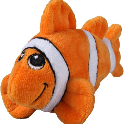 SmartPetLove Snuggle Puppy Tender-Tuffs Small Dog Toys - Orange Clownfish Dog Toy for Small Breeds with Puncture Resistant Squeaker