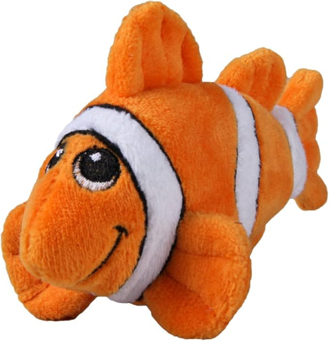 SmartPetLove Snuggle Puppy Tender-Tuffs Small Dog Toys - Orange Clownfish Dog Toy for Small Breeds with Puncture Resistant Squeaker