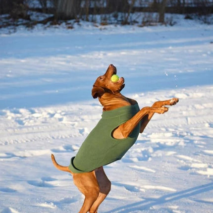 Gooby Stretch Fleece Vest Dog Sweater - Black, 6X-Large - Warm Pullover Super Stretchy Fleece Dog Jacket for Small to Large Dogs