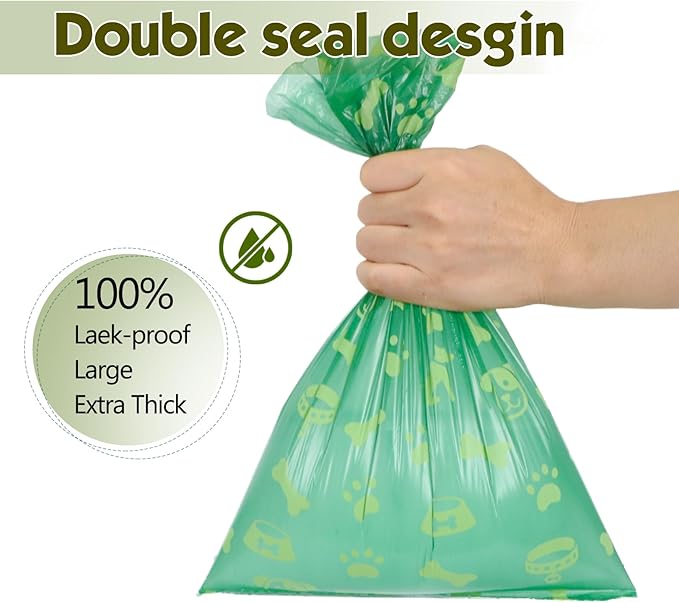 Dog Poop Bags Scented: Leak Proof 34 Rolls Refills 25Bags/Roll Dog Waste Bags With 1 Dispenser - 850 Counts