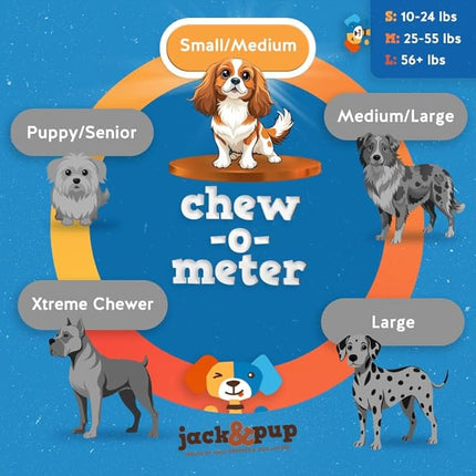 Jack&Pup Bully Stick Bites - Healthy Dog Treats for Medium & Small Dogs, All Natural, Single Ingredient for Puppies (Bully Bites 10oz)