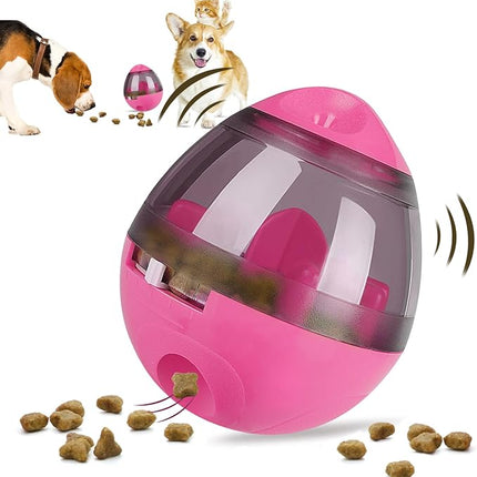AIBOONDEE Automatic Pet Slow Feeder Treat Ball, Cat Dog Toy for Pet Increases IQ Interactive, Food Treat Dispensing Dog Toy（Rose）