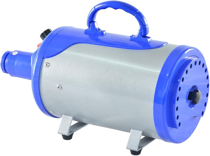 SHELANDY Groomer Partner Pet Hair Force Dryer Dog Grooming Blower with Heater (Blue)