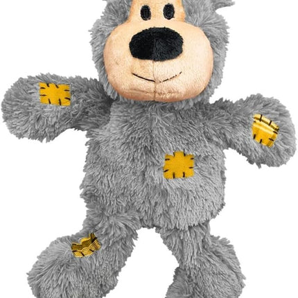 KONG Wild Knots Bears - Durable Dog Toys with Internal Knotted Ropes and Minimal Stuffing for Less Mess (Assorted Colors) (Medium/Large (2 Pack))