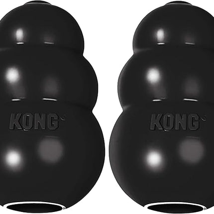 KONG Extreme Dog Toy - Fetch & Chew Toy - Treat-Filling Capabilities & Erratic Bounce for Extended Play Time Most Durable Natural Rubber Material - for Power Chewers - for Small Dogs (Pack of 2)