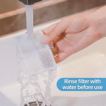 Carbon Replacement Filters for Cat and Dog Fountain, Premium Pet Water Fountain Dispenser Filters (10 Packs for Pure White)