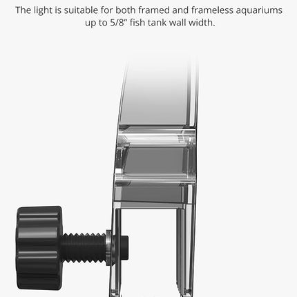 NICREW Marine Clip on Aquarium Light, Saltwater Fish Tank Light for Coral Reef Tanks with LCD Timer, 2 Lighting Modes