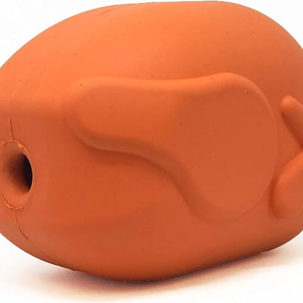 SodaPup MuttsKickButt Roasted Turkey – Durable Dog Treat Dispenser & Chew Toy Made in USA from Non-Toxic, Pet Safe, Food Safe Natural Rubber for Mental Stimulation, Problem Chewing, Calming & More