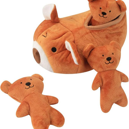 IFOYO Hide and Seek Plush Dog Toy Squeaky Bear Interactive Puppy Toys, Durable Enrichment Toys for Mental Stimulation and Anxiety Relief