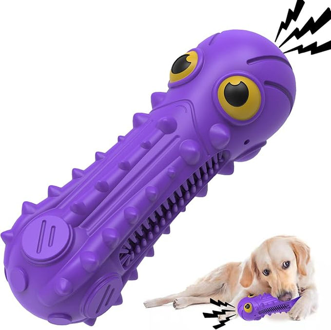 Dog Squeaky Toys for Aggressive Chewers, Durable Chew Toys for Large Medium Breed Dog, Dog Toys, Tough Durable Dogs Toys with Natural Rubber