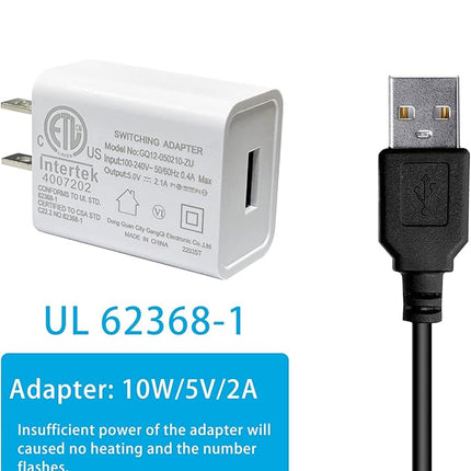 YukiHalu USB Powered Aquarium Heater, 10W Adjustable Mini Fish Tank Heater with External Temperature Controller, LED Display, Used for 0.5-1 Gallon Tank (10W USB Adapter)