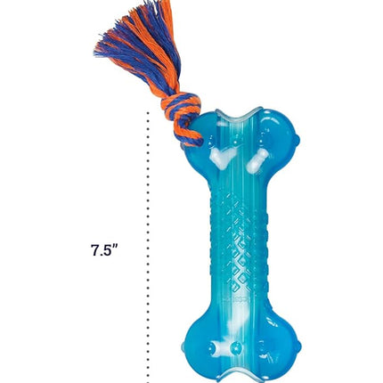 Petstages Orka Bone Royal Blue Treat-Dispensing Dog Chew Toy