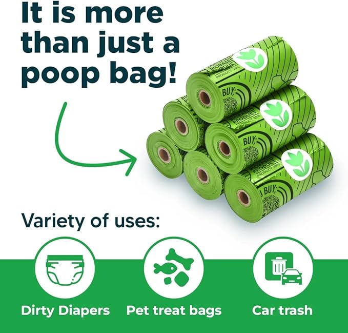 The Original Poop Bags® Dog Poop Bags Rolls – 38% Plant-Based, USDA Certified, Unscented, Leak-Proof & Durable Waste Bags for Dogs, 960 Count