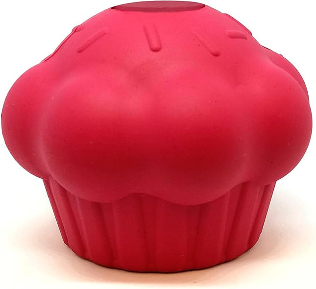 SodaPup MuttsKickButt Cupcake – Durable Dog Treat Dispenser & Chew Toy Made in USA from Non-Toxic, Pet Safe, Food Safe Natural Rubber for Mental Stimulation, Problem Chewing, Calming Nerves & More