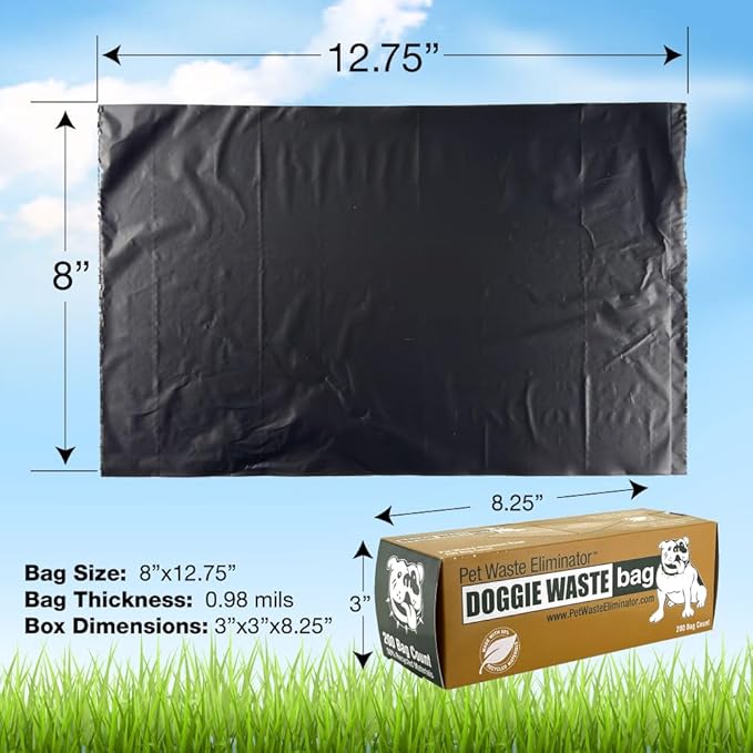 4000 Dog Poop Bags on Rolls - 50% Thicker, Leak-Proof & Opaque - Partially Made with Recycled Materials for Bulk Use, Parks, HOAs, Apartments