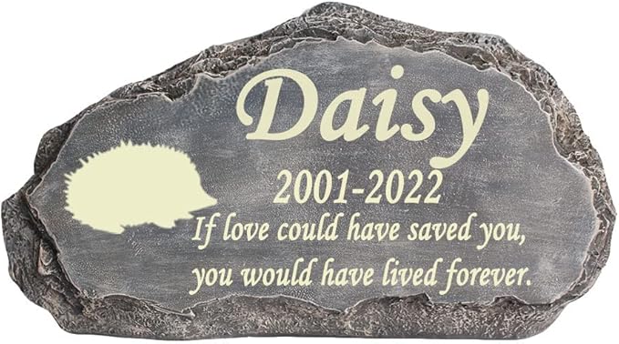 Personalized Pet Memorial Stone, Custom Dog Memorial Stone, Cat Memorial Stone by Waterproof Resin, Dog Loss Gift