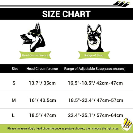 LESYPET Dog Helmet for Medium Dogs, Pet Helmet Ear Hole Adjustable Strap Pet Hat Safety Hats for Outdoor Motorcycling Driving, Medium