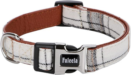 Faleela Soft &Comfy Bowtie Dog Collar,Detachable and Adjustable Bow Tie Collar,for Small Medium Large Pet (M, Beige)