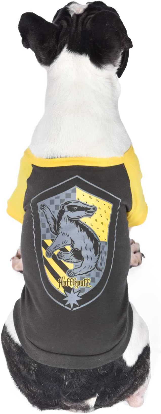 Harry Potter Hufflepuff Pet T-Shirt in Size Extra Large | XL Dog T-Shirt, Harry Potter Dog Shirt | Harry Potter Dog Apparel & Accessories for Hogwarts Houses, Hufflepuff, FF19290 Yellow