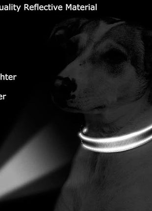 Roses&Poetry Reflective Dog Collar with Gradient Azure, Adjustable Durable Pet Collars for Small Medium Large Dogs (Azure-L)