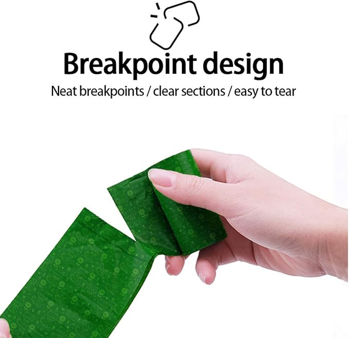 Biodegradable Dog Poop Bags Rolls with Pull-Ring Dispenser - 5 Fresh Scents, Large 9x13 Inch Plant-Based Bags, Leakproof & Easy Tear (Lemon Scent, Dark Green,240 Count, 16 Rolls)