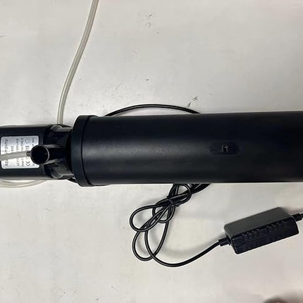 600GPH UV Aquarium Filter for 75-300 Gal Tank, Large Fish Turtle Tank Green Water Clean Machine Submersible Canister Filter Powerful Pump Pond Filter for Saltwater Freshwater Crystal Green Killing