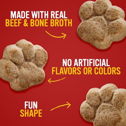 Blue Dog Bakery More Crunch Large Beef & Bone Broth Dog Treats, Dog Biscuits for Large Breeds, Healthy Treats, All Natural, 18 oz (Pack of 1)