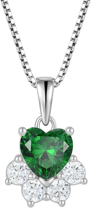 STARCHENIE Puppy Dog Necklace for Women 925 Sterling Silver Cat Pet Paw Print Pendant Birthstone Jewelry