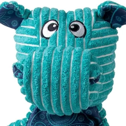 KONG Floppy Knots - Durable No‑Stuffing Squeaky Rope & Plush Dog Toy - for Teething, Playing (Hippo, Extra Large)