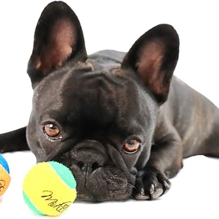 Midlee X-Small Dog Tennis Balls 1.5" Pack of 12 (Assorted, 1.5 inch)