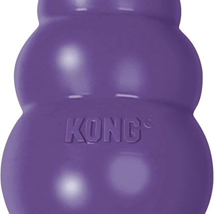 KONG Senior - Dog Toy with Gentle, Natural Rubber - Durable Dog Toy for Older Dogs - Use Treats with Stuffable Chew Toy - Treat Toy for Chewing & Fetching - for Medium Dogs