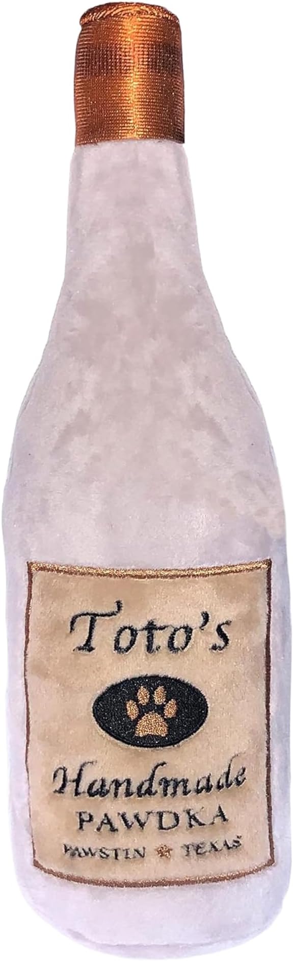 Huxley & Kent Funny Dog Toy w/Squeaker – Power Plush Squeaky Dog Toys for Small, Medium & Large Dogs – Soft Stuffed Animal for Indoor Play & Fetch - Toto's Pawdka, Large