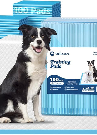 Quilocare 100PCS 28” x 34” Puppy Pads