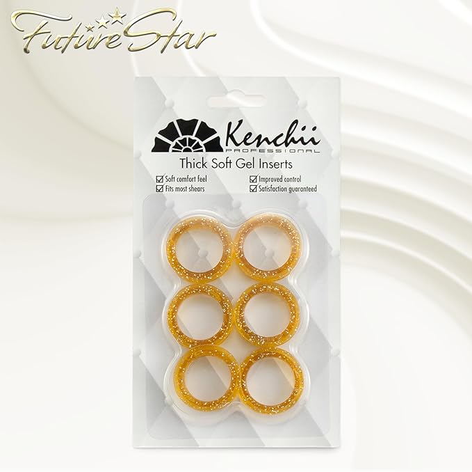 Kenchii Future Star Dog Grooming Scissors Righty Set Premium Kit for Novice & Pro Groomers Straight Curved Thinner & Blender Shears with Micro Serrated Blades Includes Case and Inserts.