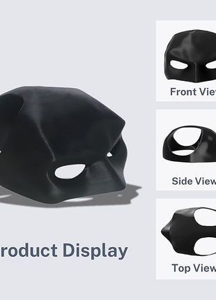 Cat Bat Mask Halloween Costumes Accessories for Cats, Cat Bat Cosplay Apparel (Large, Black Bat)